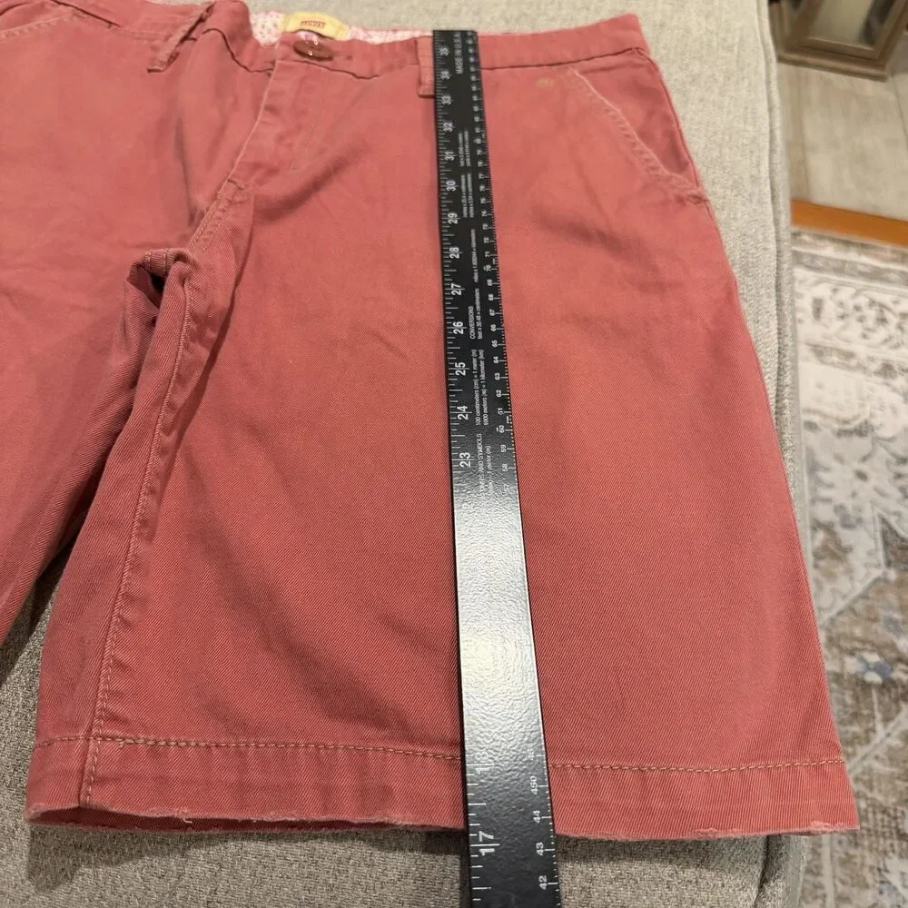 Vtg Levis Tab Twills Chino Shorts Womens Size 12 Coral Pink 2006 Y2K